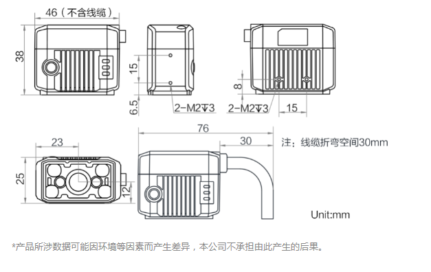 ?？礛V-IDB007X工業(yè)讀碼器160萬像素尺寸圖.png